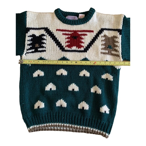 Monument  Vintage knit Sweater Crewneck Knitwear men’s 100% acrylic Large - Picture 5 of 8